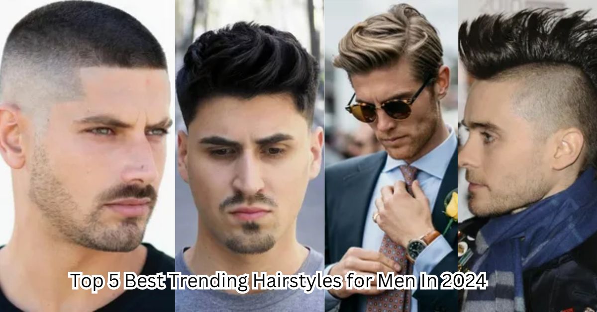 Top 5 Best Trending Hairstyles for Men In 2024